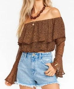 Flash Sale 🛒 Show Me Your Mumu Love Spell Top in Lucky Leopard for 👩 women ❤️