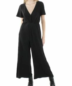 Best Pirce 🎉 Show Me Your Mumu 👩 Womens Surplice Cap Sleeve Jumpsuit 👏