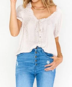 New ❤️ Show Me Your Mumu Brunch Top in Taupe Cheetah Silky for 👩 women 👍