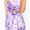 Outlet 💯 Show Me Your Mumu Aiden Mini 👗 Skirt in Purple Tie Dye for 👩 women 🛒
