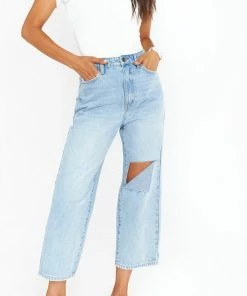 Discount ⌛ Show Me Your Mumu Sedona 👖 Jeans in Light Wash for 👩 women ✔️