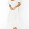Top 10 🎉 Show Me Your Mumu Odette Midi 👗 Dress in White for 👩 women 🥰