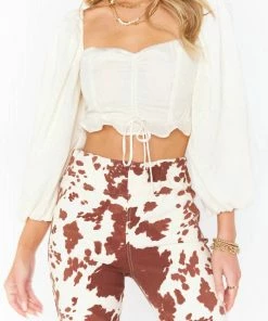 Brand new 😀 Show Me Your Mumu Jenna Top in Cream for 👩 women 🌟