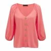 Promo 😉 Show Me Your Mumu Modern Button Front Top in Light Sugar Coral for 👩 women 🥰