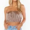 Outlet 🛒 Show Me Your Mumu Teeny Tube Top in Silver Confetti for 👩 women 🧨