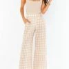 Promo 💯 Show Me Your Mumu Roitman Pants in Cream Plaid for 👩 women 🎉