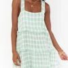 Hot Sale 🛒 Show Me Your Mumu Napa Mini 👗 Dress in Green Plaid for 👩 women 🔥