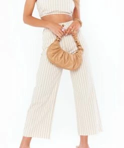 Outlet ❤️ Show Me Your Mumu Alabama Crop Top in Sandy Stripe for 👩 women 😉