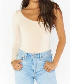 Cheapest 🎁 Show Me Your Mumu Brinkley Bodysuit in Taupe Stretch for 👩 women 👍