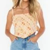 Best deal ⭐ Show Me Your Mumu Handkerchief Top in Patchwork Paisley for 👩 women ✔️