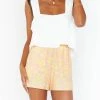 Wholesale 🥰 Show Me Your Mumu Cabana Shorts in Lemonade Cheetah for 👩 women 🌟