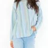 Cheapest 😉 Show Me Your Mumu Atlas Sweater In True Blue Stripe for 👩 women 🎉