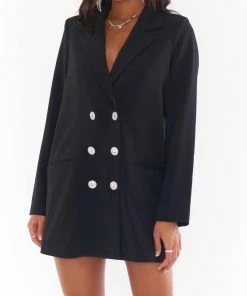 Cheapest 🔔 Show Me Your Mumu Bling Blazer 👗 Dress in Black Suiting for 👩 women 😀