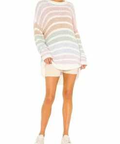 Coupon 🥰 Show Me Your Mumu Flurry Sweater in Powder Stripe for 👩 women 🔥