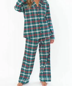 Budget 🔥 Show Me Your Mumu Classic Plaid Pj Set in Green, Red & White Plaid for 👩 women 🛒