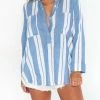 Budget 🥰 Show Me Your Mumu Stayton Tunic in Sailboat Stripe for 👩 women ✨