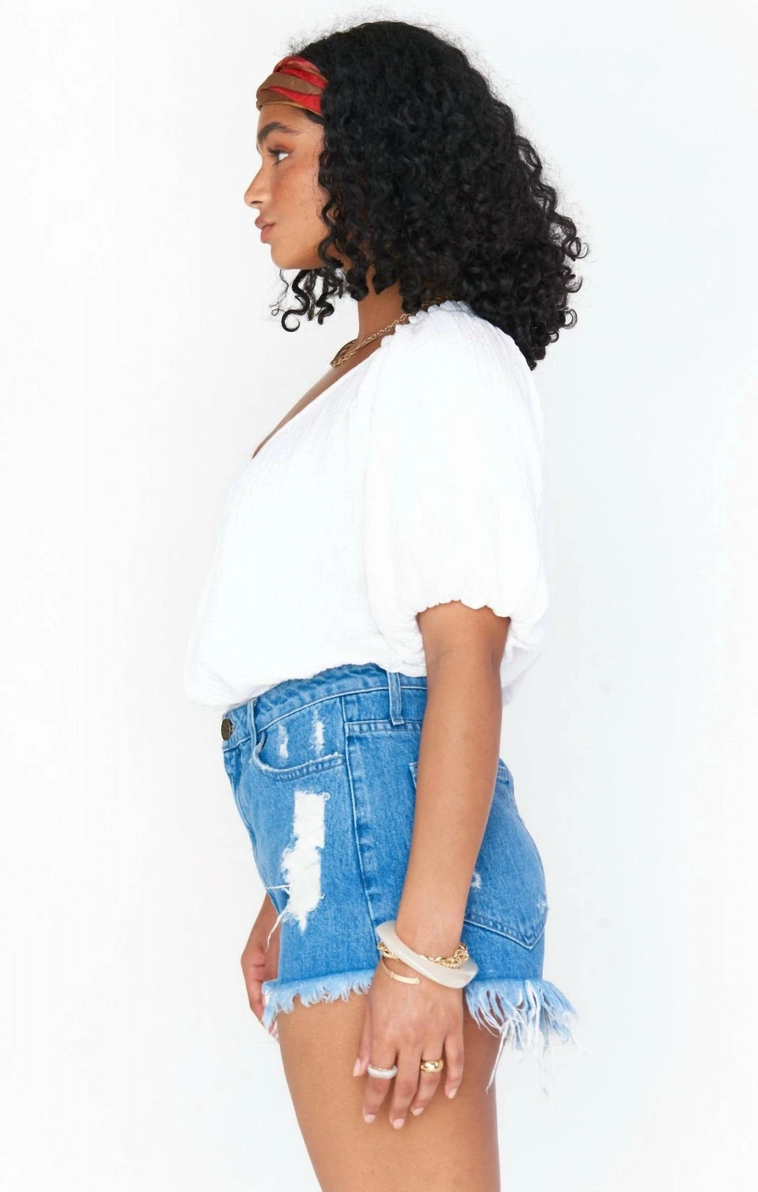 Best Pirce 𧨠Show Me Your Mumu Kirby Top in White for π© women β 2 Best Pirce 𧨠Show Me Your Mumu Kirby Top in White for π© women β - Image 2