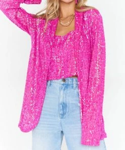Cheap 🥰 Show Me Your Mumu Dance Blazer in Pink Disco Sequin for 👩 women ✨