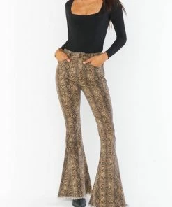 Brand new ⭐ Show Me Your Mumu Berkeley Zip Up Bell Pants in Queen Cobra for 👩 women 😀