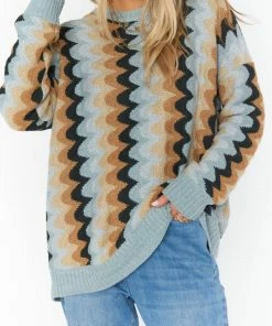 Best deal β¨ Show Me Your Mumu Comfy Sweater in Retro Wave Knit for π© women π