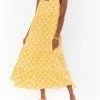 Best Pirce 🤩 Show Me Your Mumu Caroline Maxi 👗 Dress in Golden Fields for 👩 women 💯