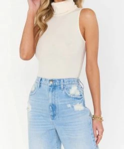 Brand new ✨ Show Me Your Mumu Turtle Bodysuit in Cream Rib Knit for 👩 women 😉