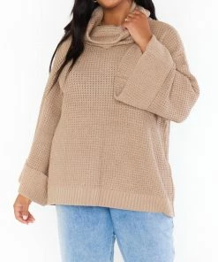 Brand new β¨ Show Me Your Mumu Hicks Sweater in Taupe Waffle Knit for π© women π