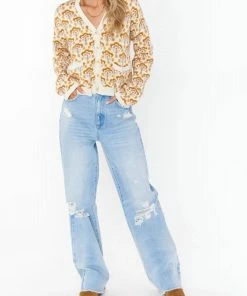 Best deal π₯ Show Me Your Mumu Carti Honey Wallflower Cardi in Cream/Golds/Browns for π© women β