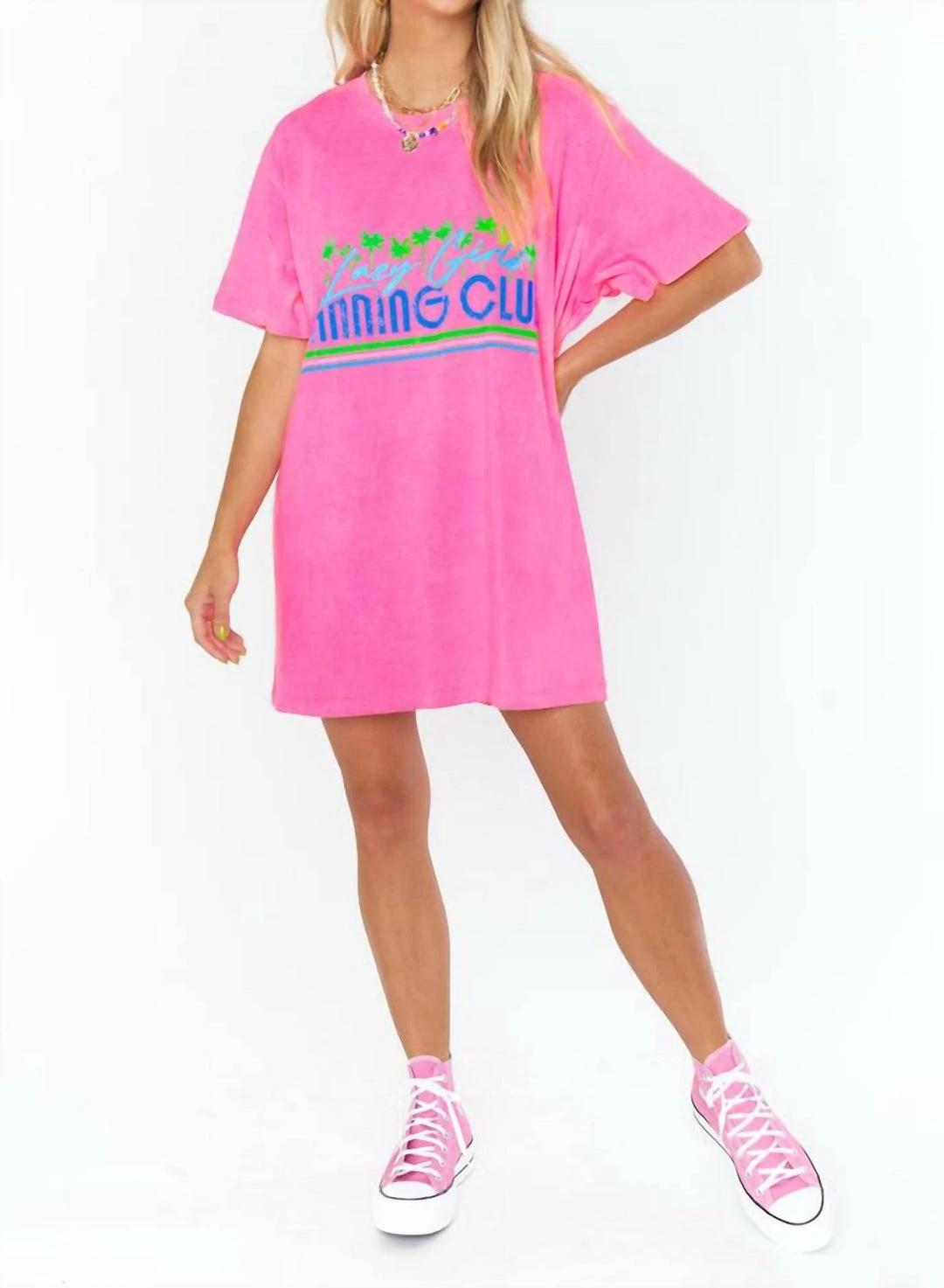 Wholesale β¨ Show Me Your Mumu 24 Hour - Tanning Club Graphic Tee/Dress in Pink for π© women π 1 Wholesale β¨ Show Me Your Mumu 24 Hour - Tanning Club Graphic Tee/Dress in Pink for π© women π