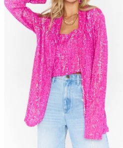 Discount 🔥 Show Me Your Mumu Dance Blazer in Pink Disco Sequin for 👩 women 😉