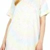 Cheapest 💯 Show Me Your Mumu Dylan Tshirt 👗 Dress in Rainbow Tie Dye Sherbert for 👩 women ✨