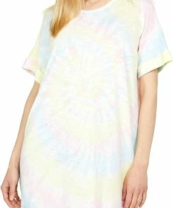 Cheapest 💯 Show Me Your Mumu Dylan Tshirt 👗 Dress in Rainbow Tie Dye Sherbert for 👩 women ✨
