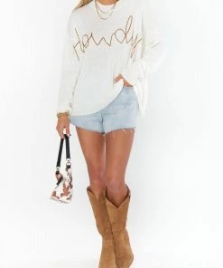 Best Pirce βοΈ Show Me Your Mumu Woodsy Sweater in Cognac Howdy Knit for π© women β