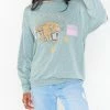 Best deal 🎁 Show Me Your Mumu Palmer Sweatshirt in Easy Tiger Graphic for 👩 women 🤩