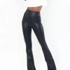 Buy 🤩 Show Me Your Mumu Nashville Pull On Flare Pant in Black Faux Leather for 👩 women 🤩