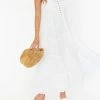 Outlet 😍 Show Me Your Mumu Gracie Midi Volie 👗 Dress In White for 👩 women 😀