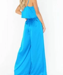 New ❤️ Show Me Your Mumu Irwin Pants in Blue Luxe Satin for 👩 women 🧨 -Show Me Your Mumu Sales d3d249d46fc9476aa02242fd7007b361 1080x