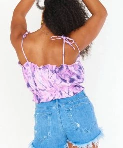 Flash Sale ⌛ Show Me Your Mumu Keen Crop Top in Purple Tie Dye for 👩 women ⭐ -Show Me Your Mumu Sales d4143565f8b0487882a937e01410be42 3686ae9f 9fef 460f be99 f3fe65be9825 1080x