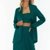 Best deal 🤩 Show Me Your Mumu Felix Blazer in Emerald Luxe Satin for 👩 women 🔥
