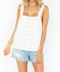 Promo 💯 Show Me Your Mumu Cherish Tank in White for 👩 women 😉