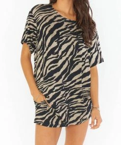 Cheapest 🔔 Show Me Your Mumu Wfh Set in Taupe Zebra for 👩 women 👍