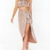 Deals 👏 Show Me Your Mumu Wrap Me Up 👗 Skirt in Silver Confetti for 👩 women 🧨