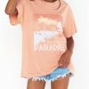 Cheap 💯 Show Me Your Mumu Travis Tee in Paradise Dreaming Graphic for 👩 women 😍