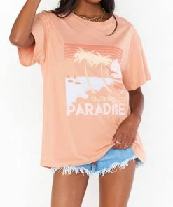 Cheap 💯 Show Me Your Mumu Travis Tee in Paradise Dreaming Graphic for 👩 women 😍